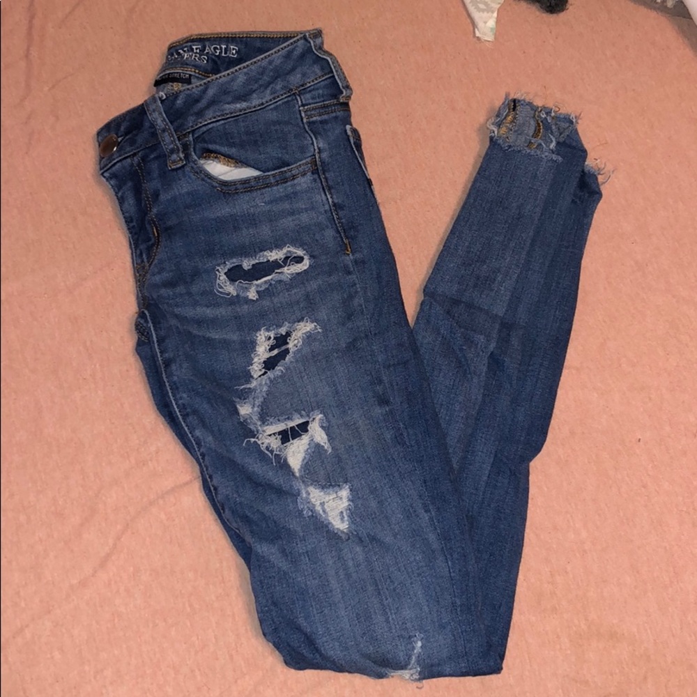 American eagle super stretch jeans. Size 2-long